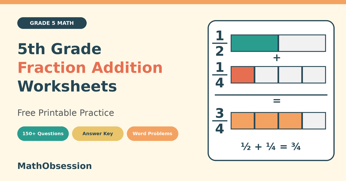 5th grade fraction addition worksheets