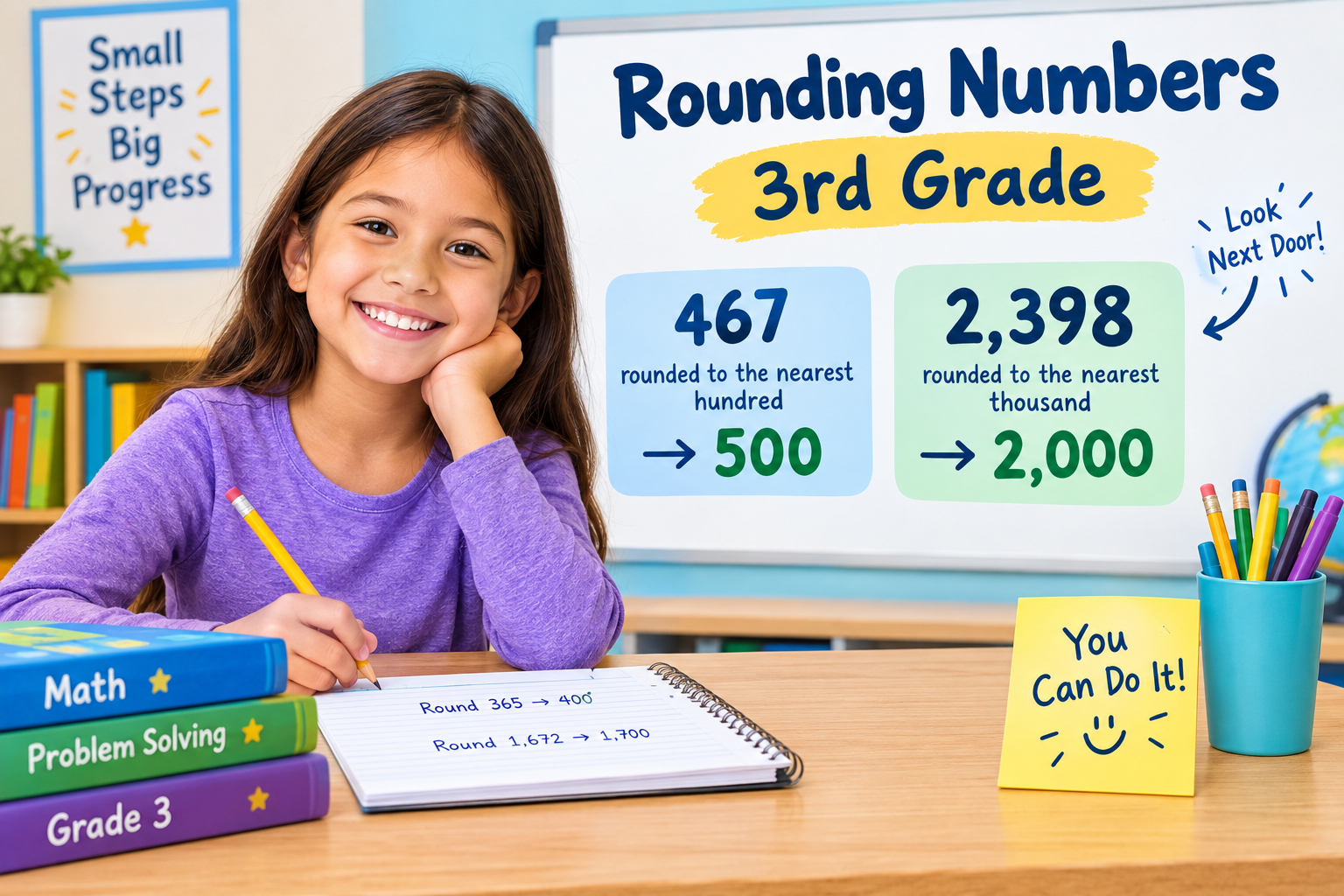 rounding numbers 3rd grade